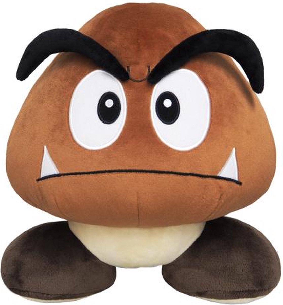 Goomba - Super Mario Pluche Knuffel 16 cm {Nintendo Mario Bros Plush Toy - Speelgoed Knuffels voor Kinderen Jongens Meisjes - Friends: Mario, Luigi, Bowser, Toad, Donkey Kong, Peach, Yoshi}